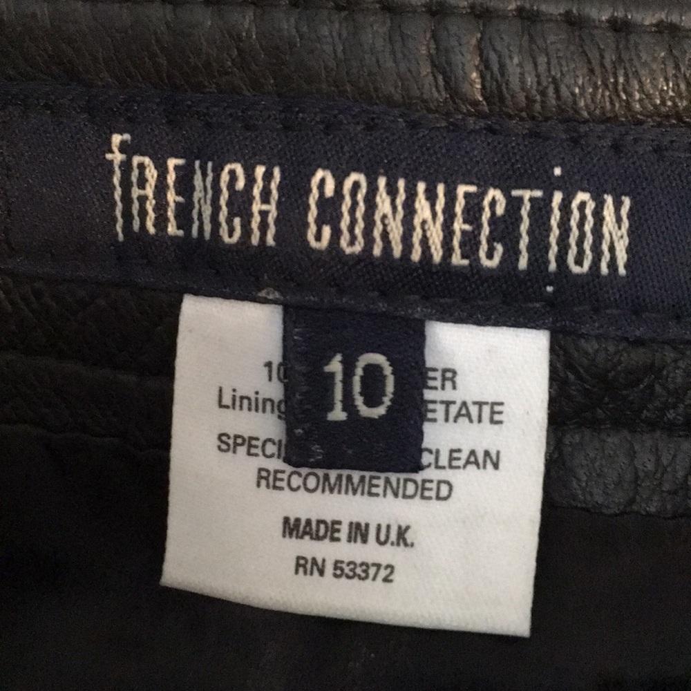 French Connection Side Split Leather Mini So Soft! - image 3